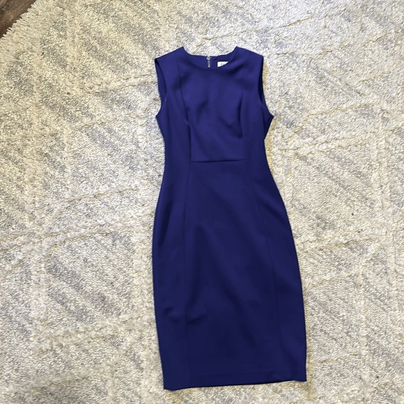 Calvin Klein Cobalt Blue Sleeveless Business Dress - Picture 1 of 1